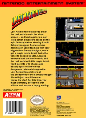 Last Action Hero (USA) box cover back